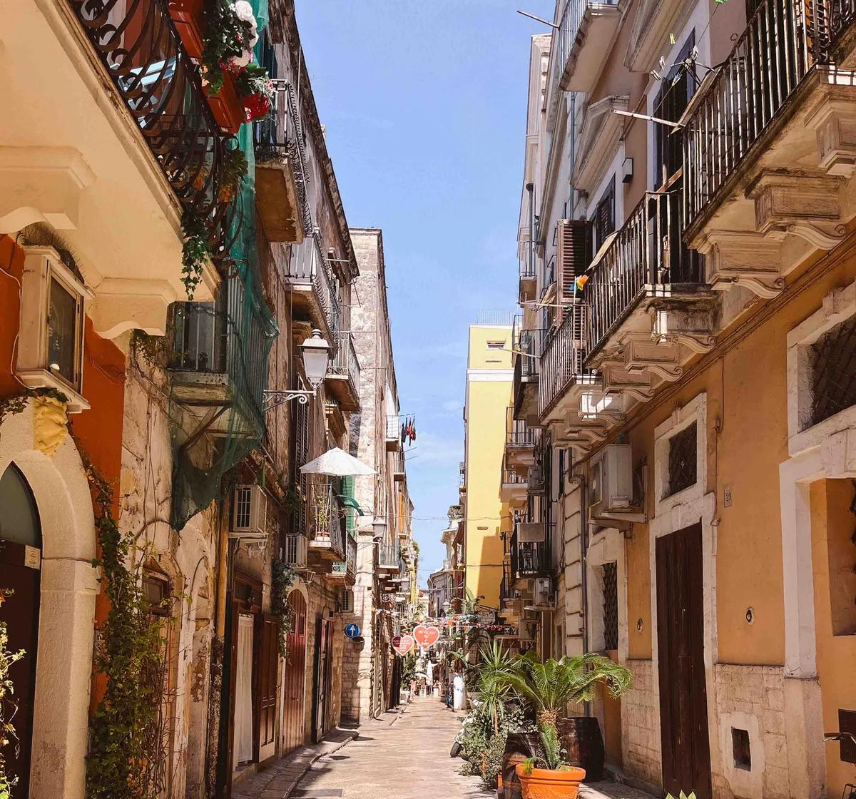 Sjarmerende gate i Bari