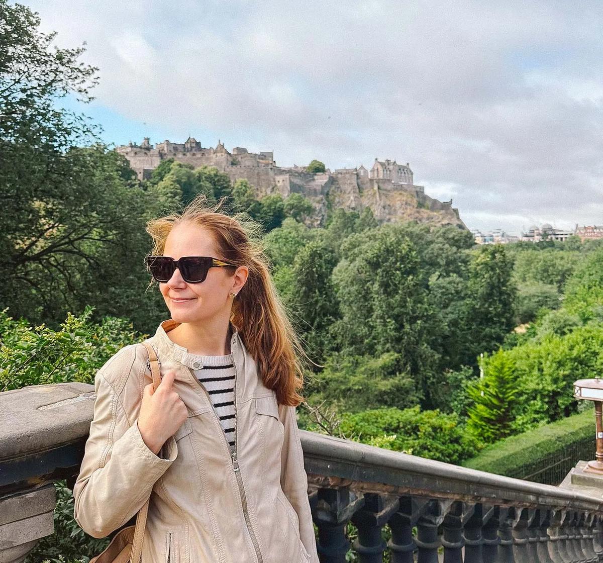 Susanne i Edinburgh